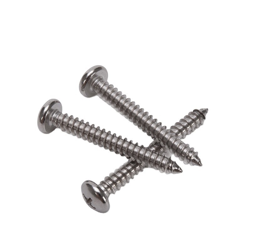 Sistema métrico de medición de acero inoxidable 304 blanco 4x20 mm tornillos de cartón de chispa zincado para el montaje de muebles en la norma GB