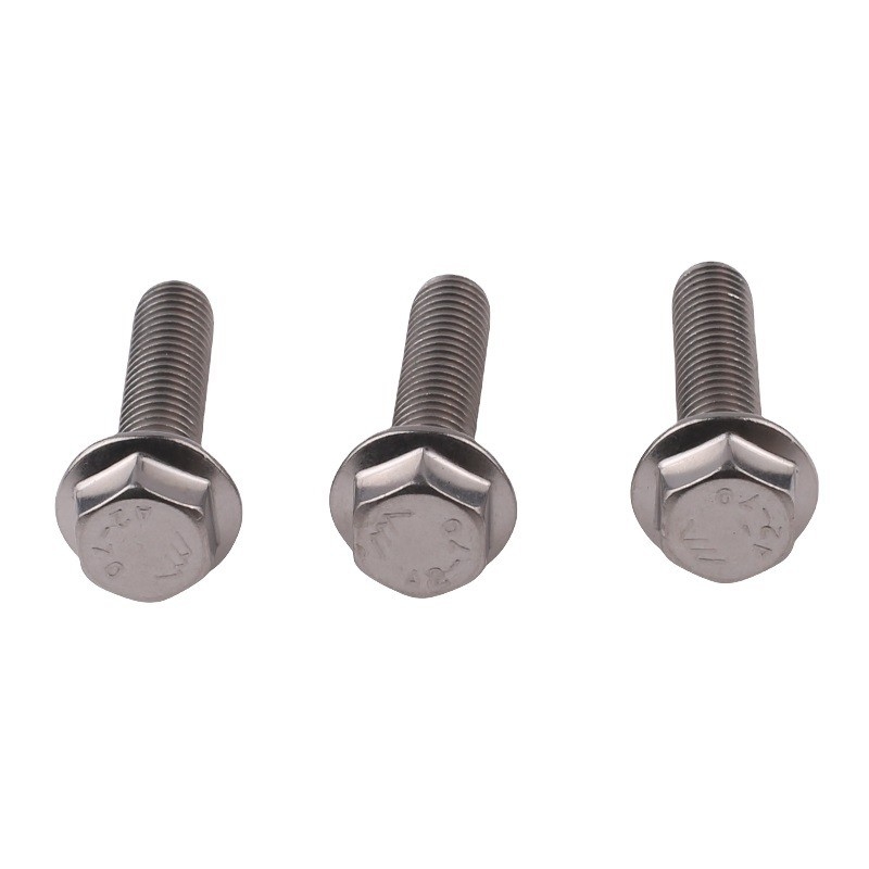 Acero al carbono negro de óxido hexadecimal, tornillo de media hebra DIN6921 de acero inoxidable estándar 4.8 8.8 10.9 12.9 con acabado de zinc