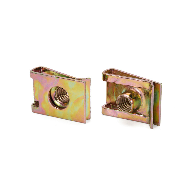 Carpeta de aceite de gas galvanizado de cuerda de carbón para una nuez de automóvil, tornillo de primavera de hoja con tuercas de clip óptico M3/M5 y cabeza hexagonal para el sistema de medición métrica