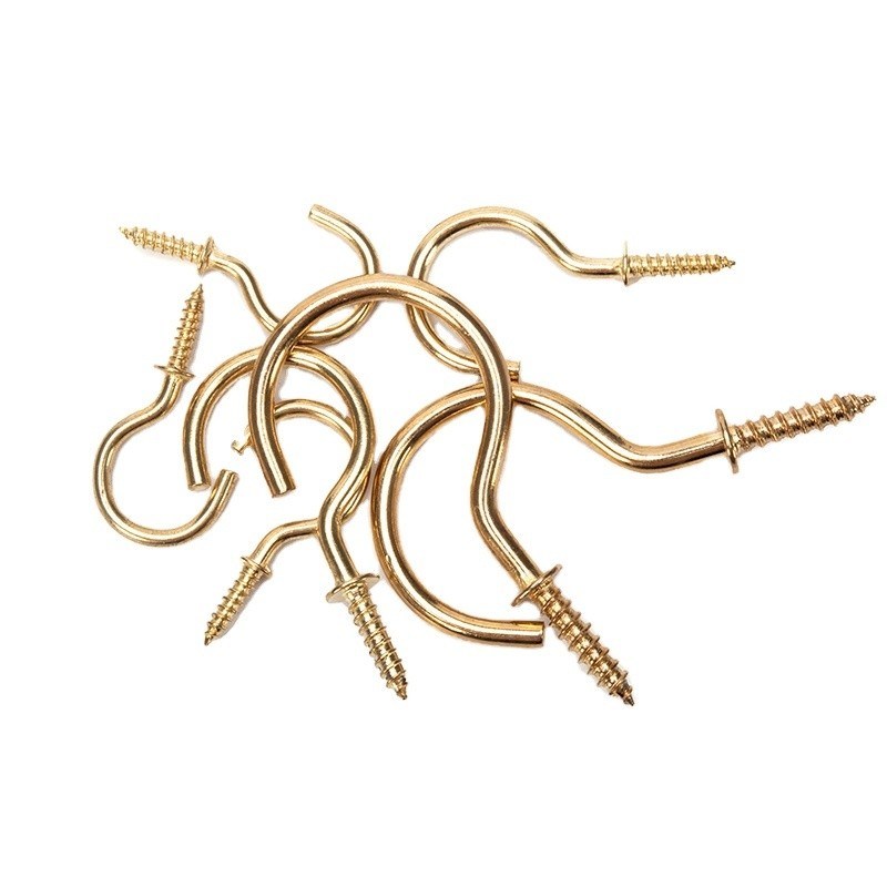 Tamaños personalizados M8 tornillos para ojos Negro acabado SS316 Lag Serpiente ojos abiertos gancho pernos tornillo metal largo acero inoxidable soldado oveja 45mm