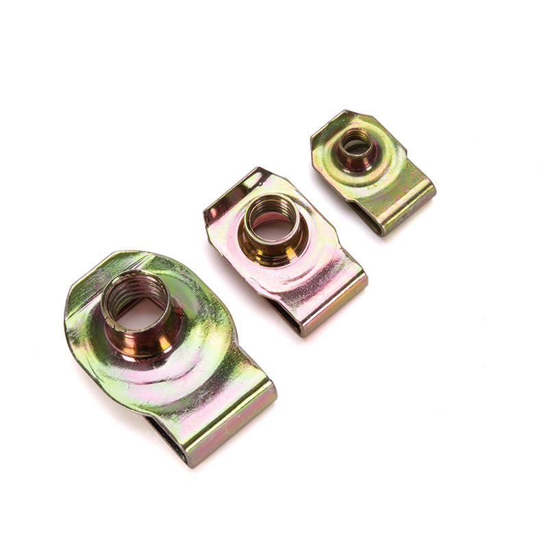 Hexagonal cabeza de acero inoxidable de resorte U-noca de clip de la tuerca para el sujetamiento M4-M10