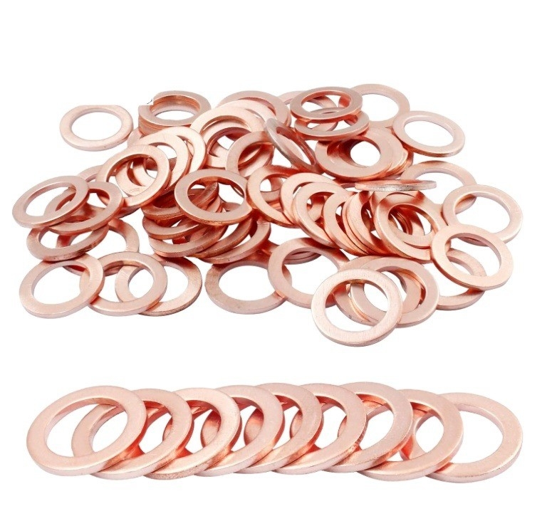 Estilo de división 18-8 de acero inoxidable JIS estándar 1 mm de espesor de cobre mesón de cobre junta metálica de pared plana M3-M9