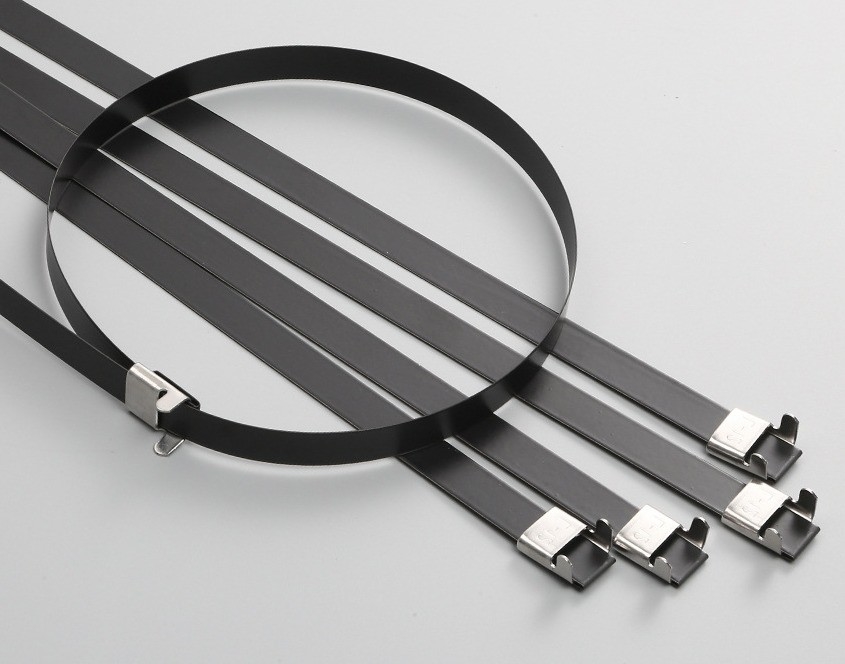 Enlace de cable blanco de acero inoxidable resistente al calor 304/316 Enlace de cerradura de metal autobloqueable con certificación aprobada 100% por QC