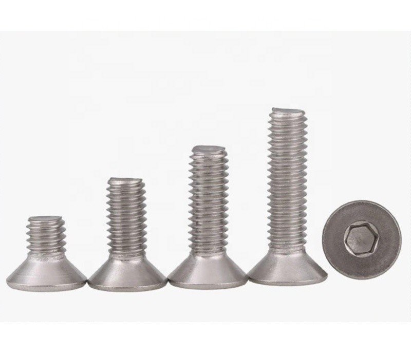 304 Din7991 M3-M16 de acero inoxidable contra cabeza sumergida Hexagonal para distribuidores de sujetadores estándar BS