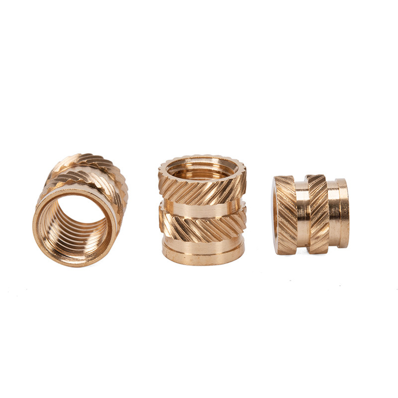 Inserto de fusión de cobre gruñido M3 M6 de latón inserto para madera a través de agujeros de latón gruñido tornillo de pulgar