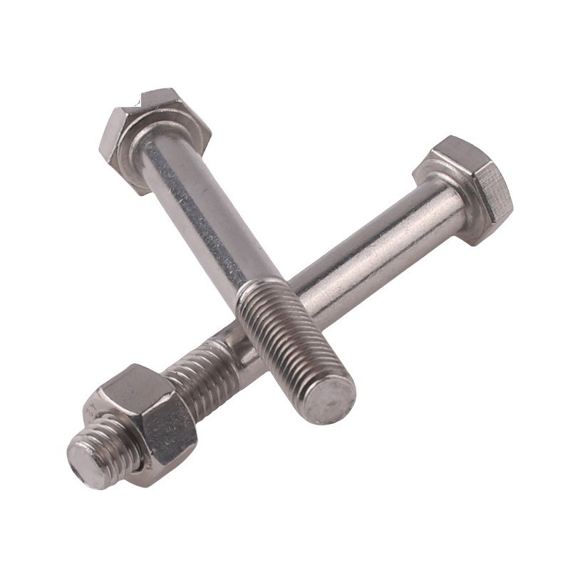 Máquinas de fabricación de tornillos de tuercas métricas con acabado liso y estilo de cabeza HEX