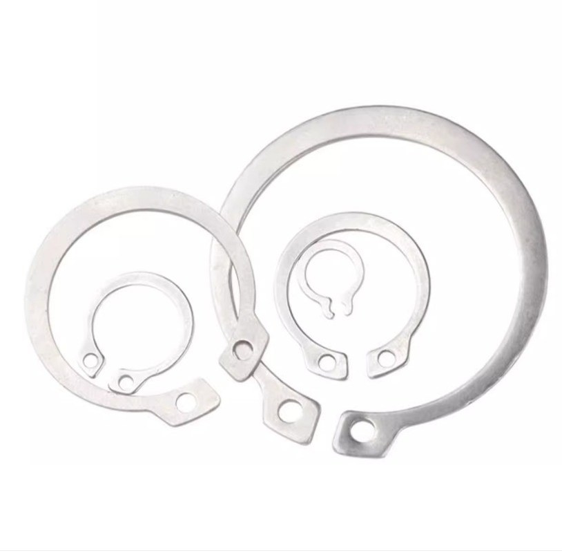 Industria minorista JIS estándar contrafundido 304 de acero inoxidable de retención de la circunferencia externa Snap Ring DIN471 con el rendimiento