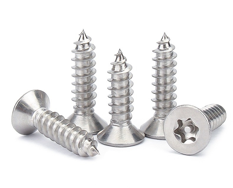 M5 M6 M8 Métrico Micro acero inoxidable galvanizado cruz de hormigón de cabeza plana Techo de madera tornillos de autoapertura