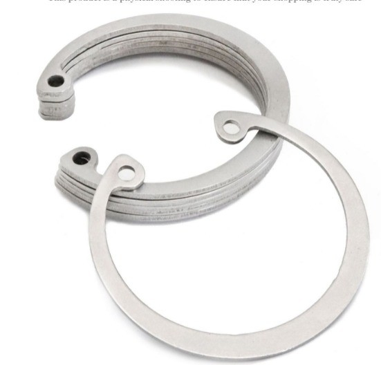 Circuito de acero inoxidable DIN 471 para M3M4M5M6M8M10M12M14M16M240M18M20M22M24M27 Material de bronce Tamaño personalizado Industria pesada