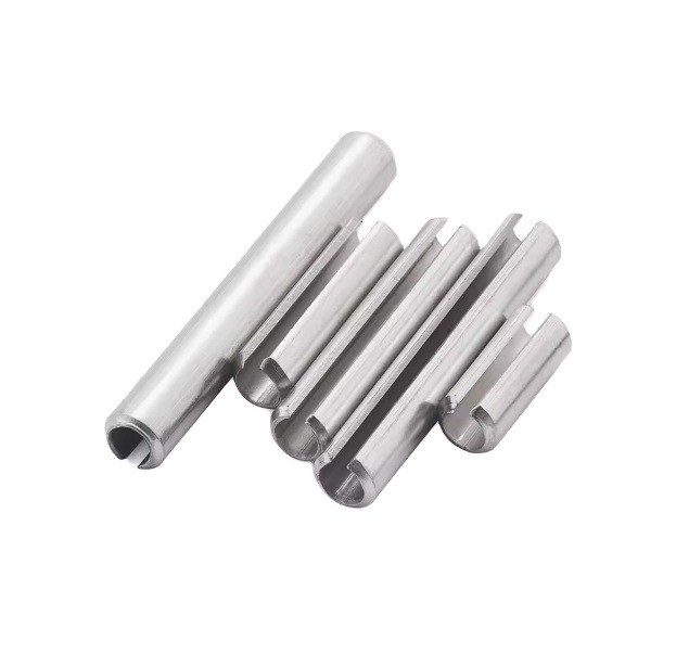 304 de acero inoxidable de rollo con ranuras de resorte 65Mn Elastico Cotter Pin en DIN 1444 Norma para piezas de maquinaria industrial