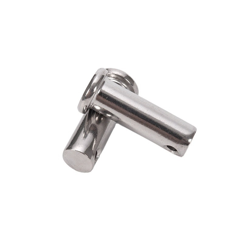 Oxido de vapor de nitruro Finish Custom Clevis Pin con cabeza pequeña y agujero de pin de división de acero inoxidable de retención de resorte R Clip Cotter Pins