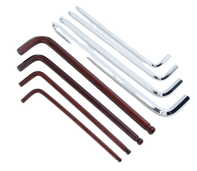 Clave hexadecimal Allen con cromo Z y L 1.5mm 2mm 2.5mm 3mm 4mm 5mm 6mm 8mm 10mm para soporte OBM Taily OEM Plata