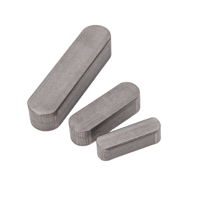 30mm35mm40mm50mm acabado galvanizado Din6885 Pin de acero inoxidable paralelo llave de eje plano para equipos de embalaje