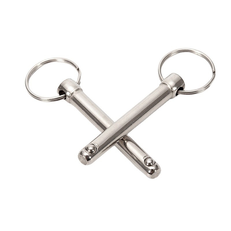 Aeronavegación General Industria Óxido de vapor Nitruro Finish de liberación rápida Pin de bloqueo de bola con anillo Acero inoxidable de precisión personalizado