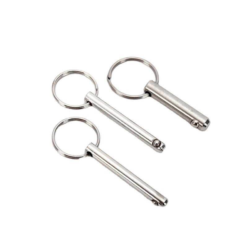 5mm*40mm de acero inoxidable de liberación rápida Pin de bloqueo de bolas Pin de enganche Pin de plata Vida útil más larga TiCN acabado para aplicaciones versátiles