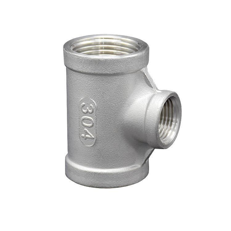Acero inoxidable de fundición 304/316 Union Codo para el suministro de agua Conector de pezón Material de plomería roscado Instalación de tuberías