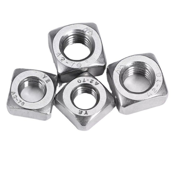 Nucleo cuadrado delgado estándar DIN de acero inoxidable zincado para productos de sujeción en aplicaciones de alimentos y bebidas