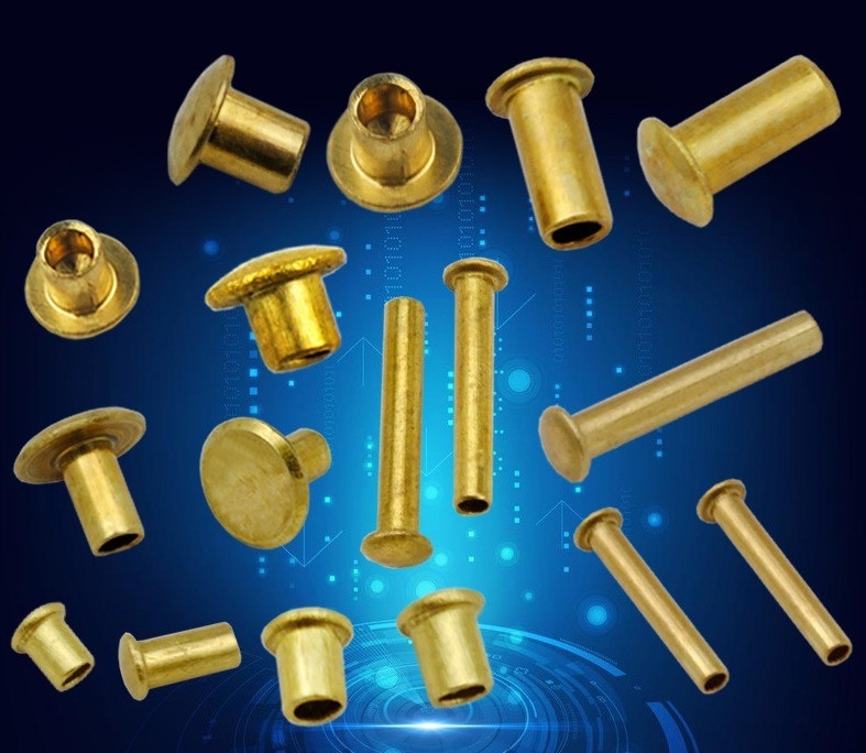 Rivet de cobre de cabeza redonda de latón estándar ISO para una construcción resistente y un diseño personalizado