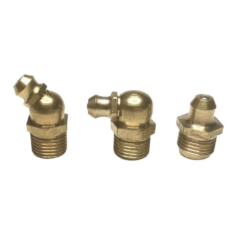Fundido M6 M8 M10 Lubrificante Accesorio Gripe pistola Boquilla 90 grados pezón de grasa ajuste tamaño personalizado para un rendimiento óptimo