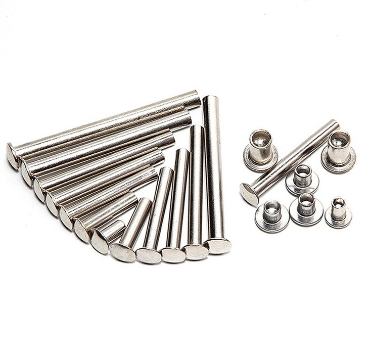Finalización brillante Unigrip Tipo Csk Tipo abierto Doble tapa Aluminio latón Negro Anodizado Máquina Rivet ciego de acero inoxidable
