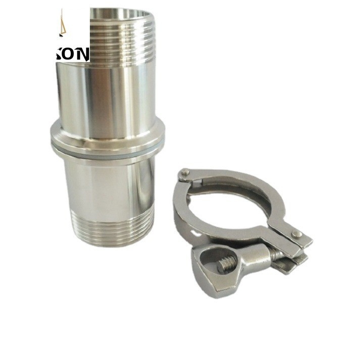 Tri-clamp Tri-clamp Cercado sanitario de acero inoxidable para la cabeza cuadrada Código de tuberías de 2 pulgadas Conectar