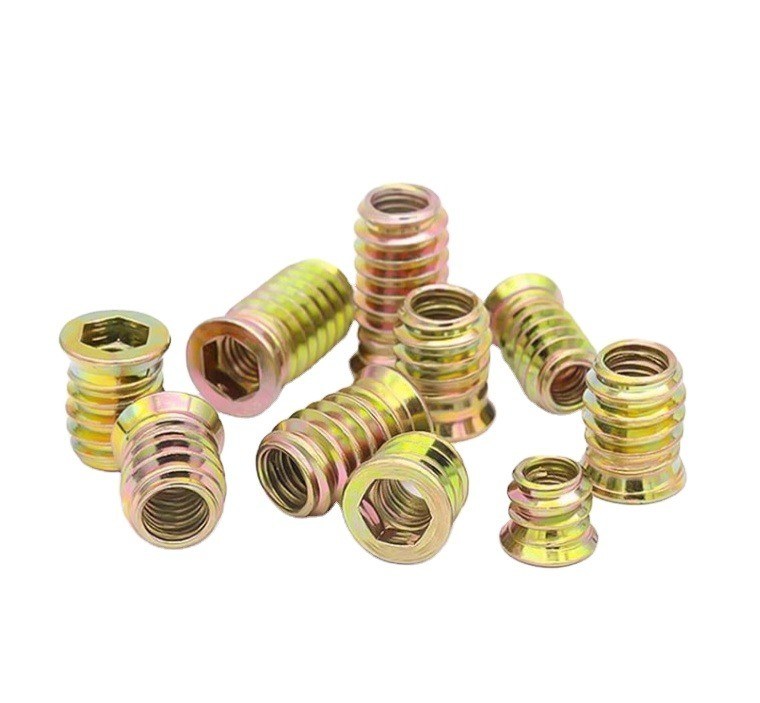 Sistema métrico de medición de acero inoxidable 201/304/316 M6 M8 M10 Nueces de inserción de madera roscada para muebles y de larga duración