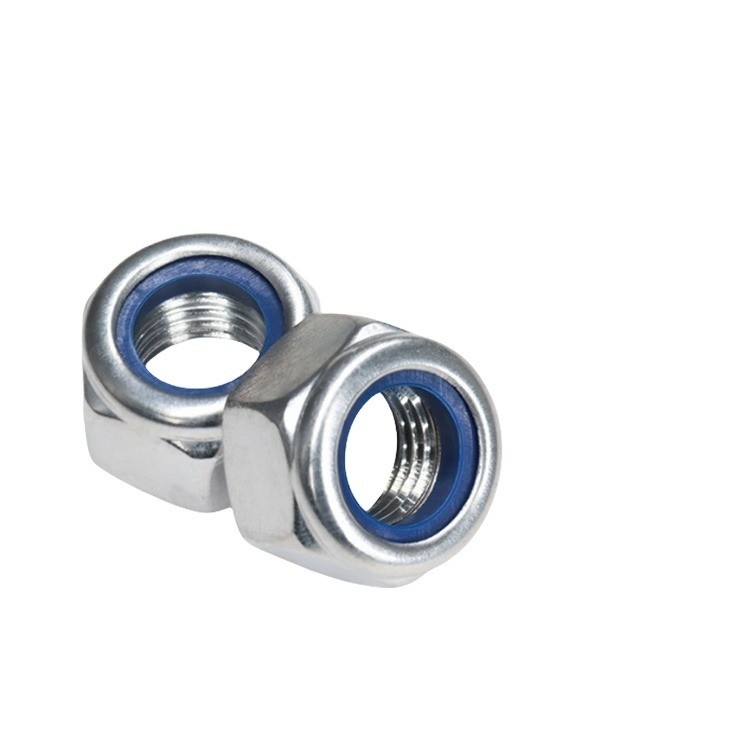 GB Estándar de acero inoxidable SS201/304/316 Hexágono de nylon inserción autobloqueador de la tuerca DIN982 acabado plano para equipos de minería