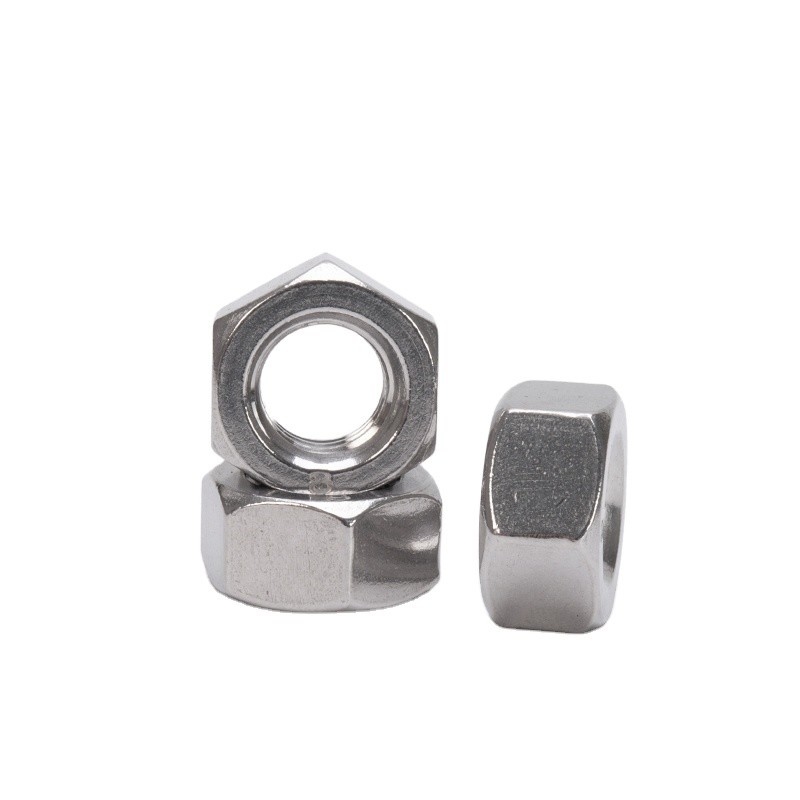 Noca hexagonal DIN934 hecha de acero inoxidable A2 A4 SS304 SS316 para la industria minorista m1.6 m2 m2.5 m3 m4 m5 m6 m8 m10 m12 m14 m16 m20
