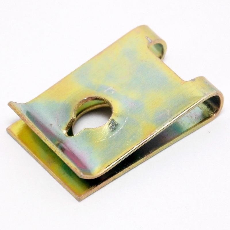 Aceite gas de acero inoxidable de resorte U forma de cerradura de la tuerca U Clip Nut para la industria minorista Plano