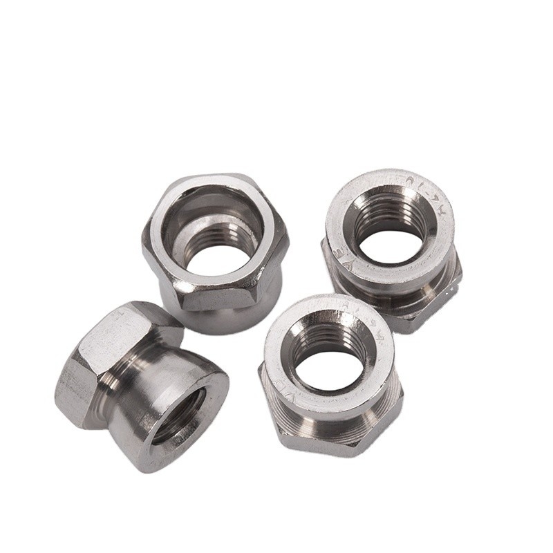 Nuts de seguridad de acero inoxidable cromados M6 M8 M10 8mm-50mm Longitudes para protección contra tornillos y sistema de medición métrica